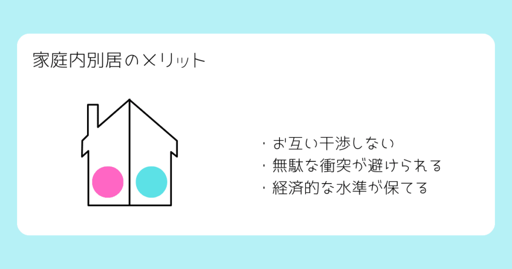 家庭内別居のメリット